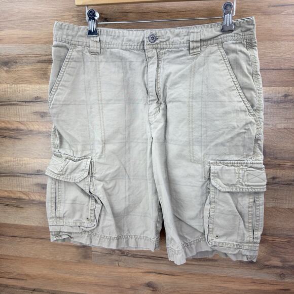 Nike Other - Nike ACG Khaki Cargo Shorts Mens 32 Tan Beige Cotton 10" All Conditions Gear